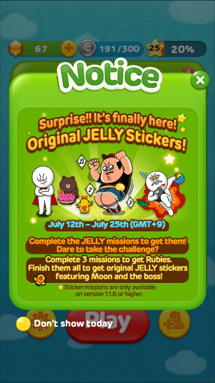 Mission Original JELLY Stickers