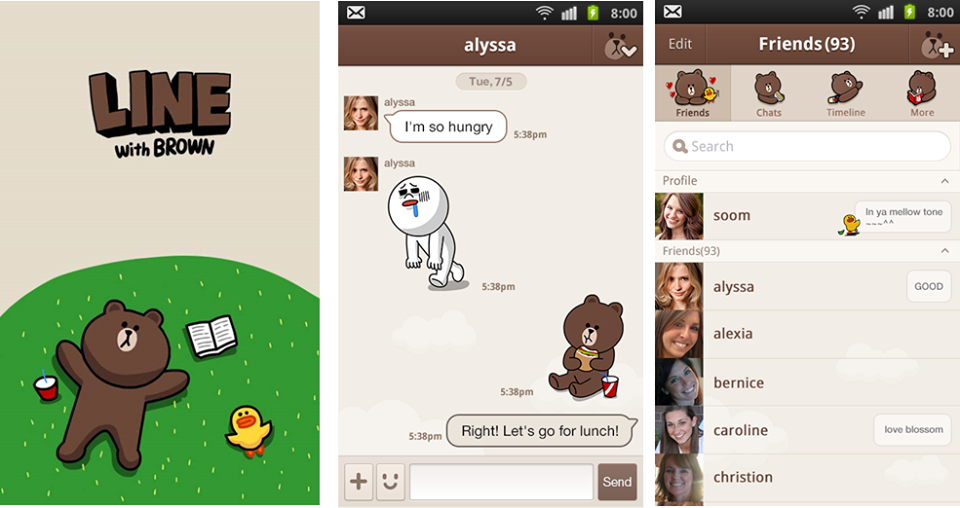 Line3.8.0 theme brown