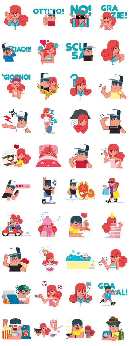 Sticker Line1404 - Lollo & Sofia