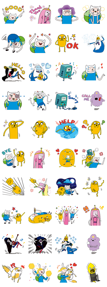 สติ๊กเกอร์์ไลน์1627-Adventure Time