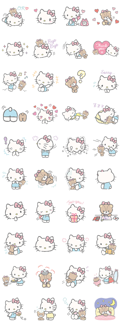 Sticker Line2006-Hello Kitty (with Tiny Chum)