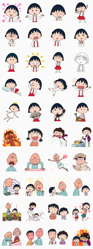 Sticker583-ChibiMarukoChan:FamilyEd.