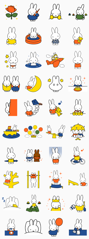 สติ๊กเกอร์ไลน์588-miffy