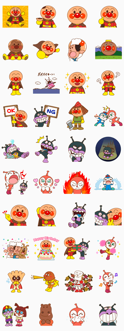 StickerLine812-Anpanman