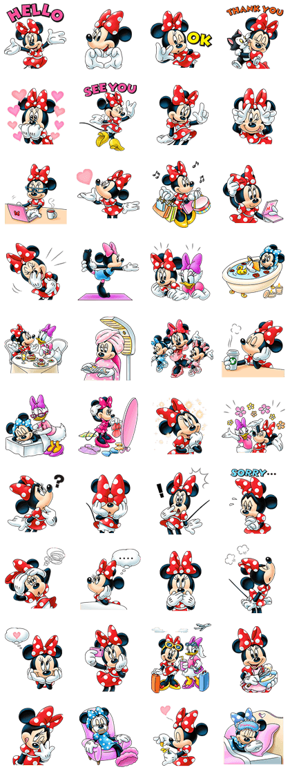 Sticker2673-Minnie Mouse: Sweet Days
