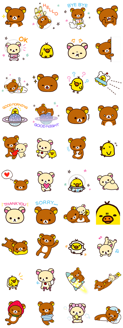 Sticker2938-Rilakkuma's Lazy Life 