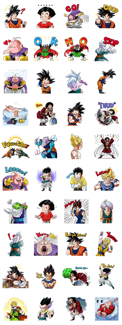 Sticker3212-DRAGONBALL Z BOO