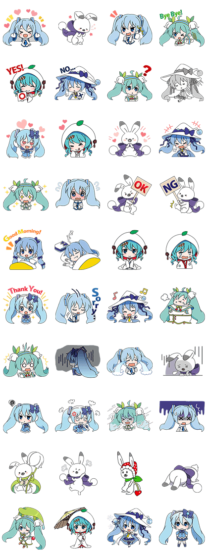 Sticker3778-Hatsune Miku SNOW MIKU Collection