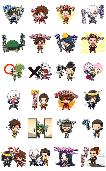 Sticker3954-Sengoku Basara Animated Stickers [เคลื่อนไหวได้]