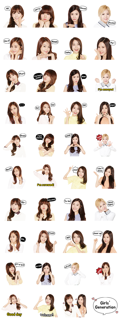 LineSticker3958-Girls Generation Special