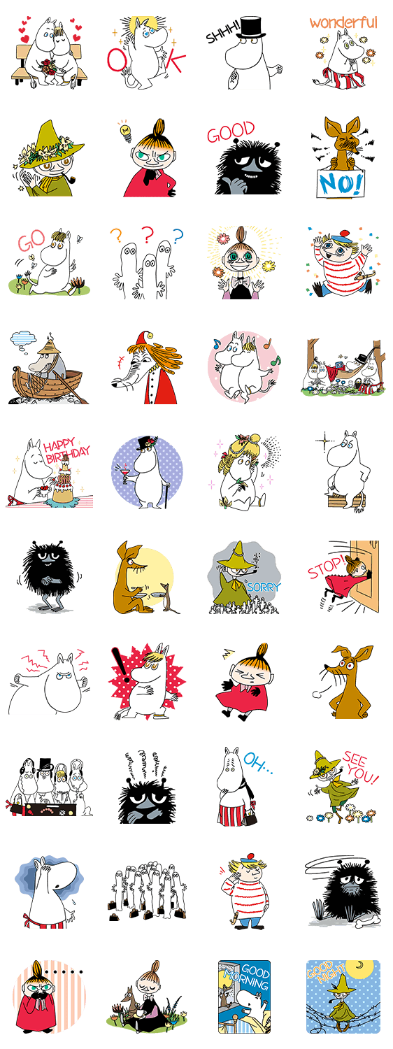 StickerLine4772-Moomin  