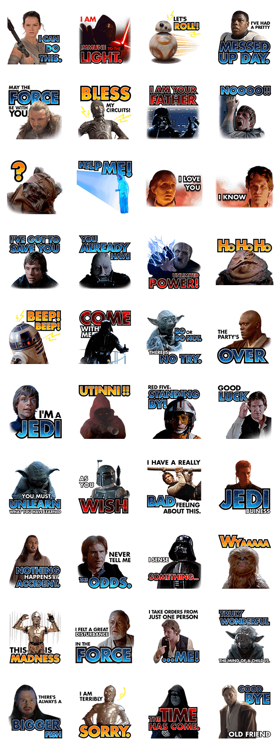 Sticker5729-Star Wars Famous Scenes-Quotes-คำคม&ฉากเด็ดจาก"สตาร์ วอร์ส"    