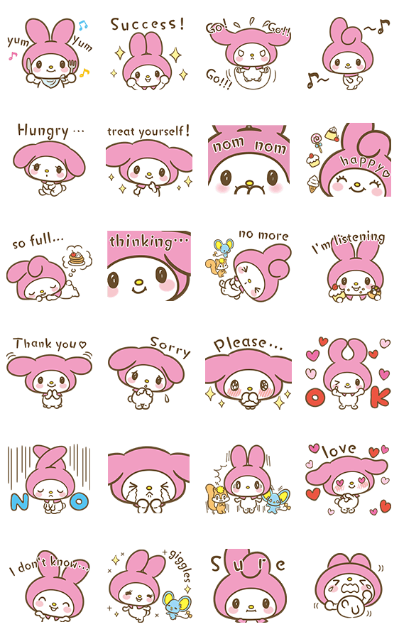 StickerLine5920-My Melody-Sweet as Can Be [ดุ๊กดิ๊ก+มีเสียง]   