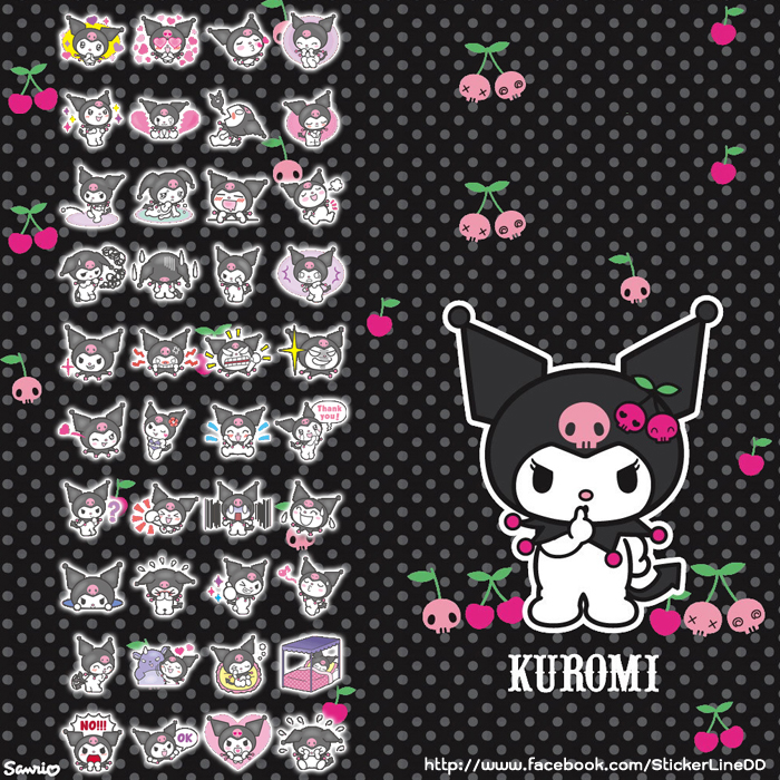 Sticker Line 1102 - Kuromi