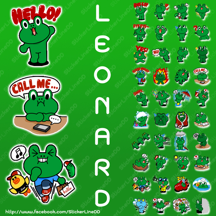 สติ๊กเกอร์ไลน์ 1103 - Leonard: Special Edition