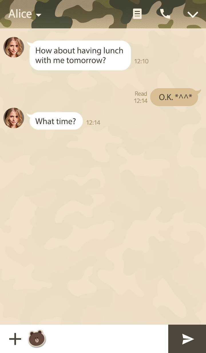 Theme-Camouflage Brown-บราวน์ ลายพราง  