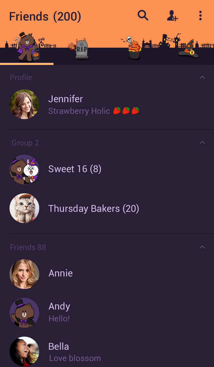 Theme-LINE Halloween-ฮาโลวีนกับ LINE