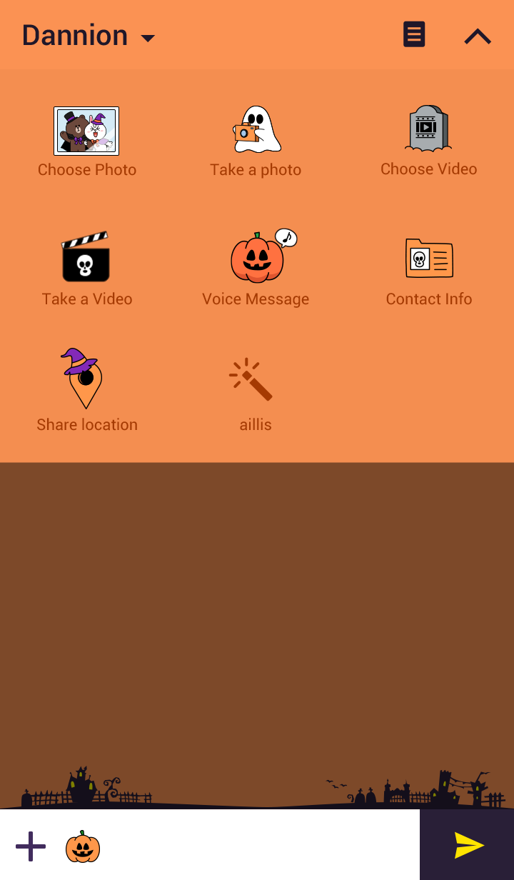 Theme-LINE Halloween-ฮาโลวีนกับ LINE