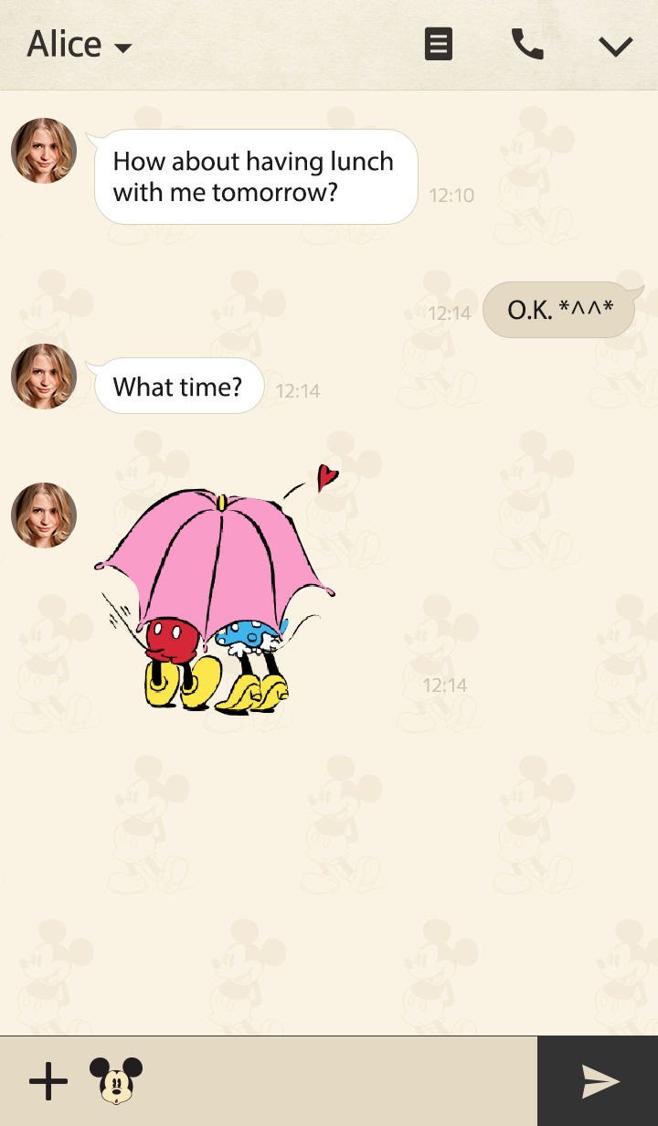 Theme-Mickey Mouse (Vintage Style)-มิกกี้เมาส์ (สไตล์วินเทจ)  