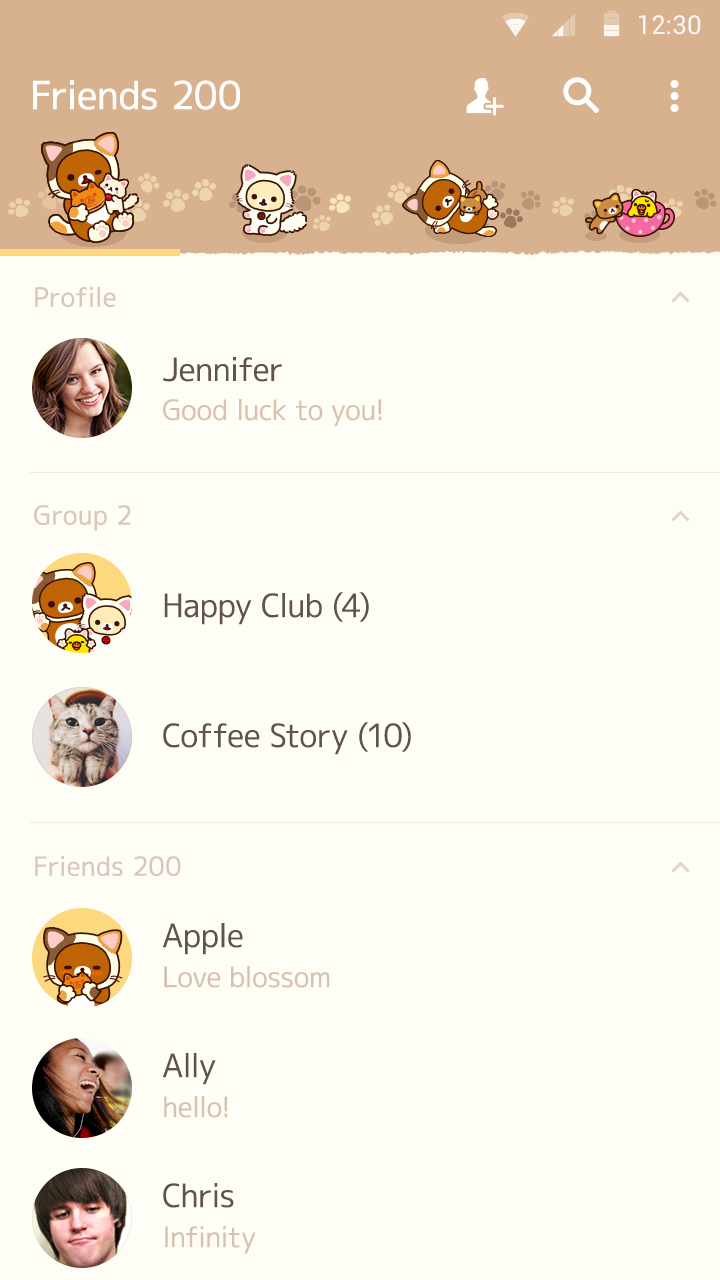 Theme-Rilakkuma Purrrfectly Relaxed  