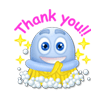 Line Sticker - 1239 Scrubbing Bubbles Bubble-Kun